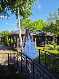 Сукня міді жіноча Dressa 53366 48 Блакитна (2000405723908_D) фото від покупців 1