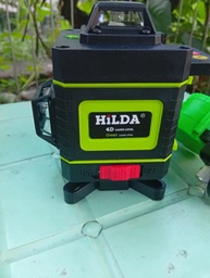 Лазерный уровень Hilda 4D 16 линий с дисплеем и кейсом 360 градусов Откалиброванный