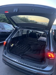 Надувной автомобильный матрас в машину для авто на задние сиденья 185х150х13 см (насос в комплекте), идеально для поездок фото от покупателей 4