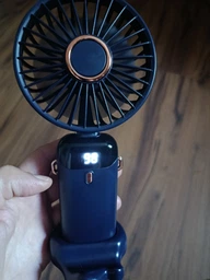 Портативный вентилятор Mini fan XL-880 диаметр 9 см с подставкой для телефона и дисплеем