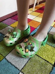 Крокси дитячі Crocs Classic Kids Clog Minecraft Elevated Clog Green 30 (EU 28-29) фото від покупців 1