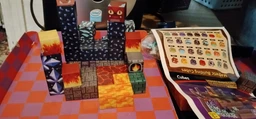 Магнитный конструктор Minecraft 100 шт + ПОДАРОК 3 фигурки по игре Майнкрафт Подземелье и лава Mk001019