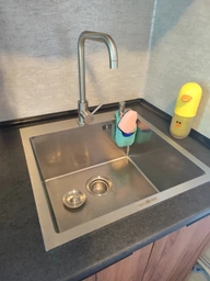 Мийка з нержавіючої сталі AQUAMILL 5050 decor + змішувач + дозатор + решітка + сифон