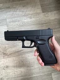 Страйкбольний Пістолет Глок Glock 18 VIGOR V20 метал, стріляє кульками 6 мм Чорний