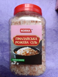 Гималайская розовая соль Norma Крупная 1.3 кг (4820223412079)