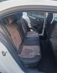 5D Чехлы на сиденья для MITSUBISHI L200 2006-2015 Autovalom Flannel черные с серой вставкою фото от покупателей 3