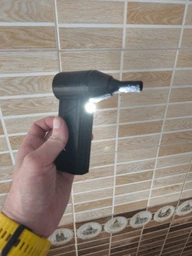 Ручний електричний турбовентилятор Mini Jet Fan ZY7400-SE/PRO з акумуляторним ліхтариком для видалення пилу фото від покупців 1