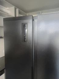 Холодильник Gorenje SBS, 179х62х92 см, 2 двери, объем 345(186)л, класс энергопотребления А+, NF+, инверторный компрессор, зона свежести, наружный дисплей, черный (629368)