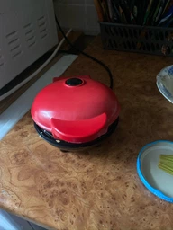 Електрична міні вафельниця Waffle Maker XL-287 з антипригарним покриттям, червона