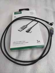 Кабель синхронізації Ugreen US284 USB - Type-C Cable Angled Aluminum Braid 1 м Black (UGR-50941) фото від покупців 1
