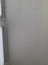 Декоративна 3D панель самоклеюча 70x70 см біла м’яка панель для стін та стелі під плитку вологостійка фото от покупателей 11
