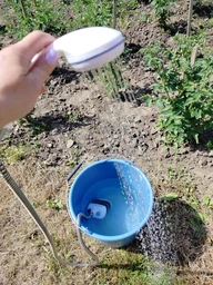 Душ портативний Travel shower від USB кемпінговий з помпою білий акумуляторний фото від покупців 1
