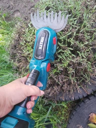 Аккумуляторный кусторез ножницы садовый веткорез электрический триммер Garden + 2 аккумулятора в комплекте фото от покупателей 14