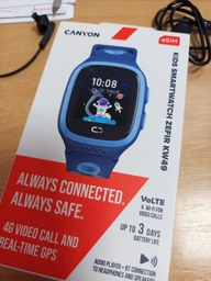 Детские смарт-часы Canyon ZEFIR KW-49 E-SIM 4G GPS Blue (CNE-KW49BL)