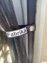 Москітна сітка на магнітах для дверей FABRIKA, з підхватом, матеріал скловолокно, колір графіт, розмір 72х220 фото від покупців 4