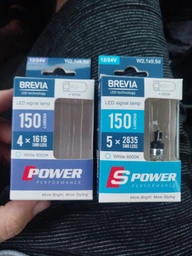 Лампа светодиодная Brevia S-Power W5W 150Lm 5x2835SMD 12/24V CANbus 2 шт (10208X2)