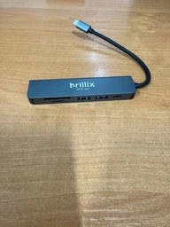 Usb хаб переходник type с на юсб 6в1 hub адаптер на тайп си для ноутбука макбука смартфона планшета пк Brillix UC-H6 Max концентратор с кардридером разветвитель 4 порта 4K HDMI+USB*2+SD/TF card reader+PD Female hub 6in1 фото от покупателей 1