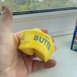 Антистресс Сквиш Масло Salted Butter ароматизированный мягкий антистресс игрушка Сливочное Масло
