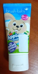 Зубная паста для детей от 0 до 3 лет со вкусом яблоко-мята BRUSH-BABY 50мл (04433) фото от покупателей 2