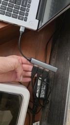 USB-хаб, концентратор / розгалужувач для ноутбука Addap UH-05, на 4 порти USB 3.0 + USB 2.0, Gray
