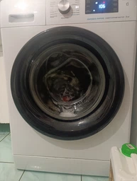 Пральна машина Whirlpool фронтальна, 8кг, 1200, A+++, 60см, дисплей, пара, інвертор, люк чорний, білий фото от покупателей 6