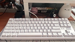 Клавіатура механічна дротова GamePro MK180W Hot-Swap Red Swich TKL RGB White