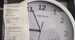 Настінний годинник Esperanza Wall Clock Lyon EHC016K Black