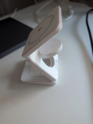 Складна бездротова зарядна докстанція MagSafe 3 в 1 магнітна зарядка док станція для айфона смарт годинника навушників Apple iPhone Apple Watch AirPods Grey IW30-G фото від покупців 2