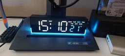 Настольные часы электронные цифровые смарт сетевой будильник LED USB с дисплеем термометром яркой индикацией отображением времени температуры регулировки яркости день недели формат 12/24 лед розовый дисплей