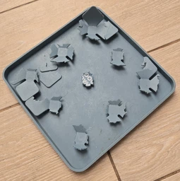 Коврик для поиска корма WAUDOG Silicone 205х205х17 мм Серый (4823089367101)