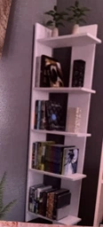 Полиця VAYS для книг і декору, стелаж на 5 полиць D-6 Білий
