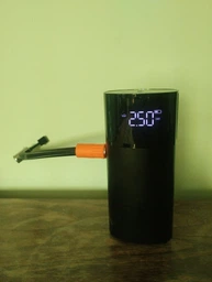Автомобільний компресор портативний 120 Вт синій з підсвіткою USB індикатор тиску, автокомпресор