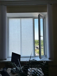 Комплект Жалюзи-плиссе на окна самоклеящиеся 60x180 см, Белый (BLINDS-WHITE60X80)