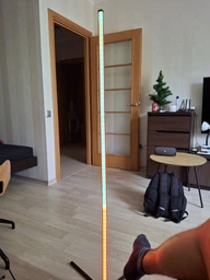 Торшер неонова лампа Nook Lamp LED RGB 120 см від USB підлоговий кутовий світильник, нічник, регулювання яскравості, пульт керування фото від покупців 3