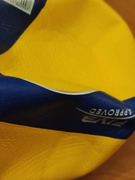 Волейбольний м'яч тренувальний для школи спортзалу активного відпочинку пляжного волейболу гри на майданчику вулиці v300w синьо-жовтий 18 панелей універсальний для дорослих та дітей професійний дизайн NE-MIK300W фото від покупців 3