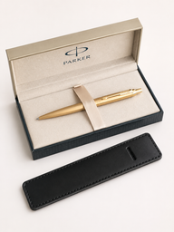 Ручка кулькова Parker JOTTER XL Monochrome Gold GT BP у футлярі MR з чохлом (12 532 a)