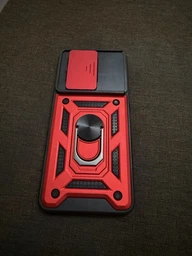Ударопрочный чехол Camshield Serge Ring для Xiaomi 13T / 13T Pro Красный Без бренда