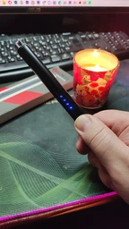 Плазмова запальничка KOBZA для свічок, каміна, газової плити фото від покупців 1