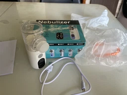 Ингалятор небулайзер Nebulizer Mesh Atomizer для детей и взрослых для дыхательной терапии портативный от сухого кашля насморка боли в горле для астматиков фото от покупателей 6