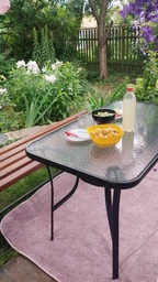 Стіл садовий Garden table Siena SC-094 120х70x70 прямокутний Чорний фото від покупців 2