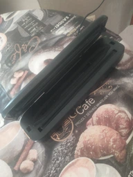 Вакуумний пакувальник для дому кухні Vacuum Sealer 01 вакууматор для їжі продуктів харчування сухих і вологих овочів і м'яса прилад для пакування їжі вакуумні пакувальники + комплект гофровані пакети 10 шт білий фото від покупців 2