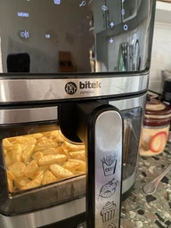 Мультипіч Аерогриль BITEK AIR FRYER GRILL на 14 литров 4800 Вт айрогриль, мультигриль, фритюрниця без олії, гриль електро Black Silver фото від покупців 2