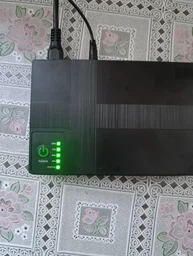 Источник бесперебойного питания для роутера UPS Power Bank 10400 mAh с выходами 5V 9V 12V и POE 15V/24V, универсальный бесперебойник ИБП для сетевого оборудования, интернета, модема, видеонаблюдения Черный, NET-36-Black