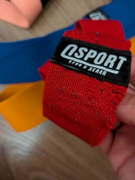 Гумка для фітнесу та спорту (стрічка еспандер) еластична тканинна OSPORT Pro L (OF-0192) Червоний