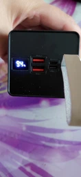 Повербанк 50000 mah 22.5W Super Fast Charge 10024 з LED дисплеєм і швидкою зарядкою PD/QC 3 порта powerbank павербанк для телефона apple айфона iphone самсунг samsung роутера планшета універсальний з ліхтариком фото від покупців 1