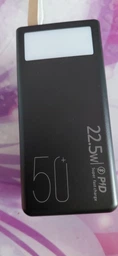 Повербанк 50000 mah 22.5W Super Fast Charge 10024 з LED дисплеєм і швидкою зарядкою PD/QC 3 порта powerbank павербанк для телефона apple айфона iphone самсунг samsung роутера планшета універсальний з ліхтариком фото від покупців 2