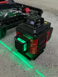 Аккумуляторный лазерный уровень 4D Vollyx с 16 360° линиями и зеленым лучом самонивелирующийся нивелир в чехле красный фото от покупателей 4