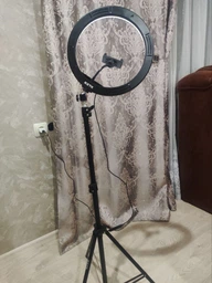 Світлодіодна лампа RZTK кільцева Light Ring 26 USB + штатив 2.1 м