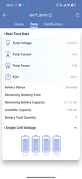 Акумулятор універсальний Eco-Worthy LiFePO4 12V 100Ah (1280Wh) з функцією Bluetooth і вбудованим BMS до 15000 життєвих циклів фото від покупців 3