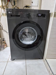 Пральна машина lg фронтальна, 6.5кг, 1200, 44см, дисплей, пара, інвертор, чорний f2y2ws6je